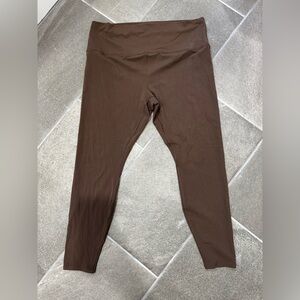 All In Motion Brown Contour Power Waist Leggings (Size 1X)
